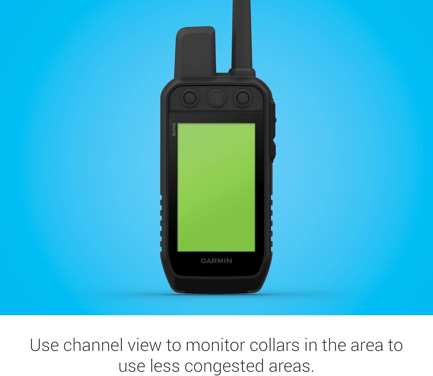 image:imageGarmin Alpha 300i Handheld Advanced Tracking and Training Handheld with inReach Technology Inreach TwoWay Messaging and Sos Up to 55 Hr Battery Vhf Range Up to 9 Mi Pairs Up to 250 CollarsAlpha 300 with TT 25 Collar
