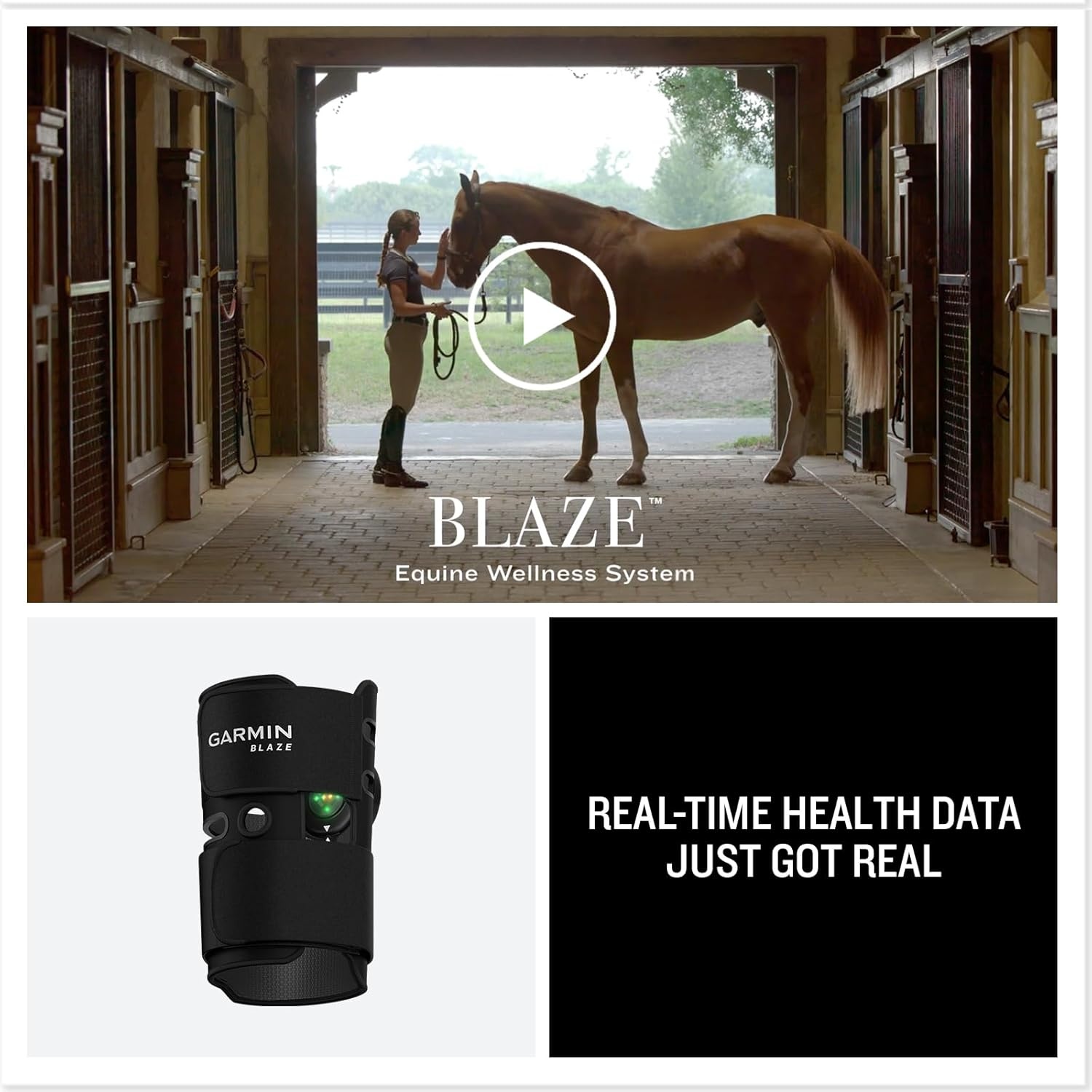 image:imageGarmin Blaze Equine Wellness System EasytoUse Tail Wrap and Sensor Health amp Wellness Insights