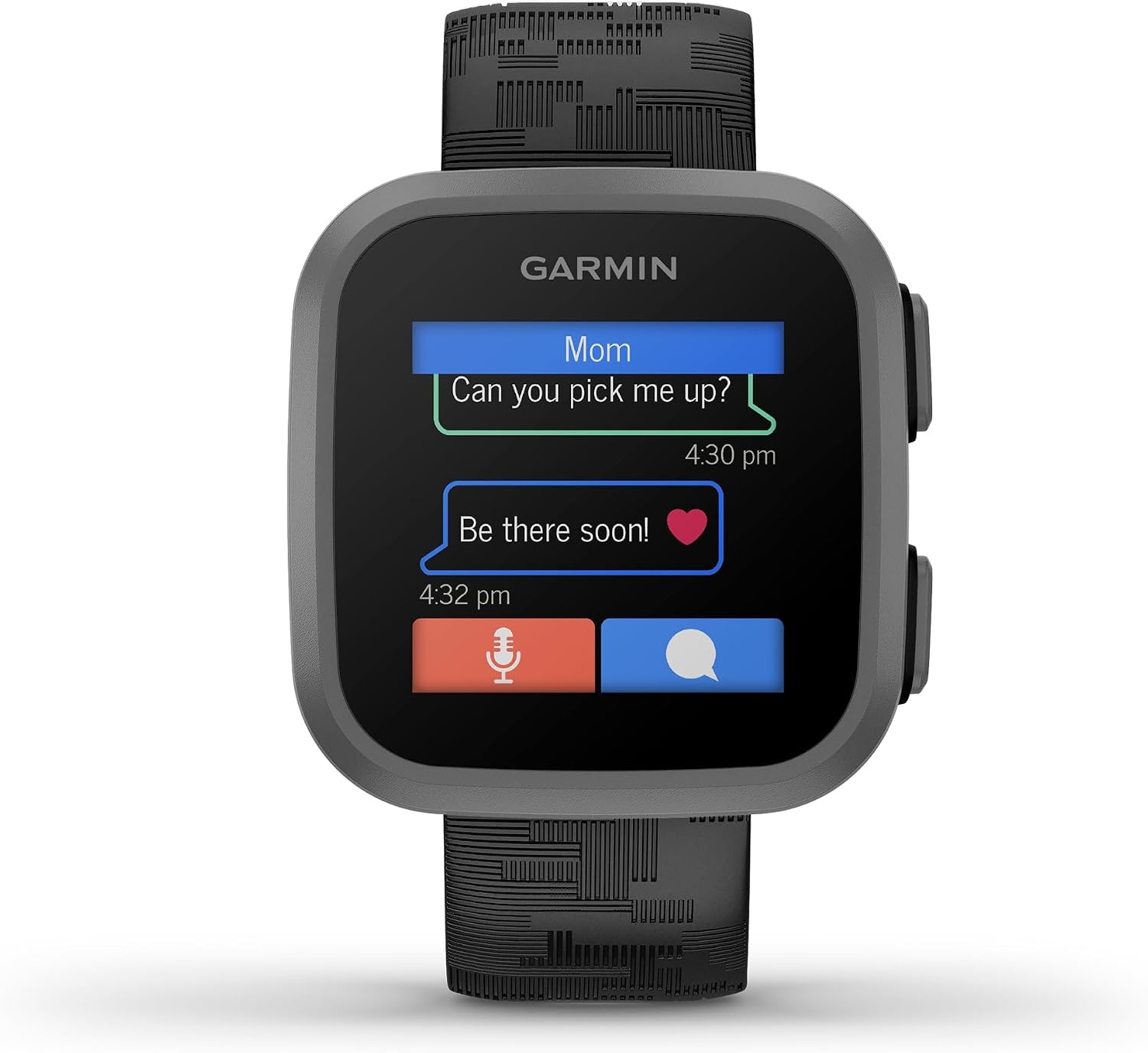 image:imageGarmin Bounce Kids Smartwatch TwoWay Text and Voice Messaging Location Tracking Green Burst RealTime GPS Tracking LTE Subscription Required Up to 2 Days Battery 5 AtmRatedBlack