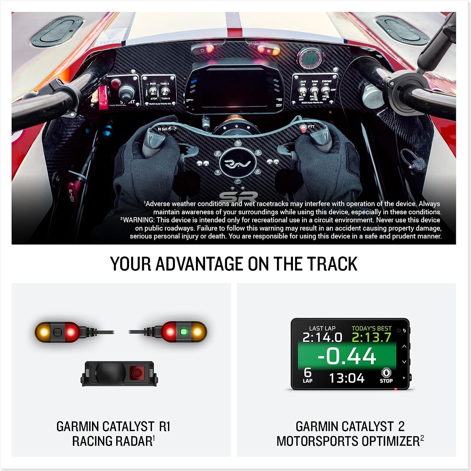 image:imageGarmin Catalyst R1 Racing Radar for HighPerformance Drivers and Racetrack Enthusiasts
