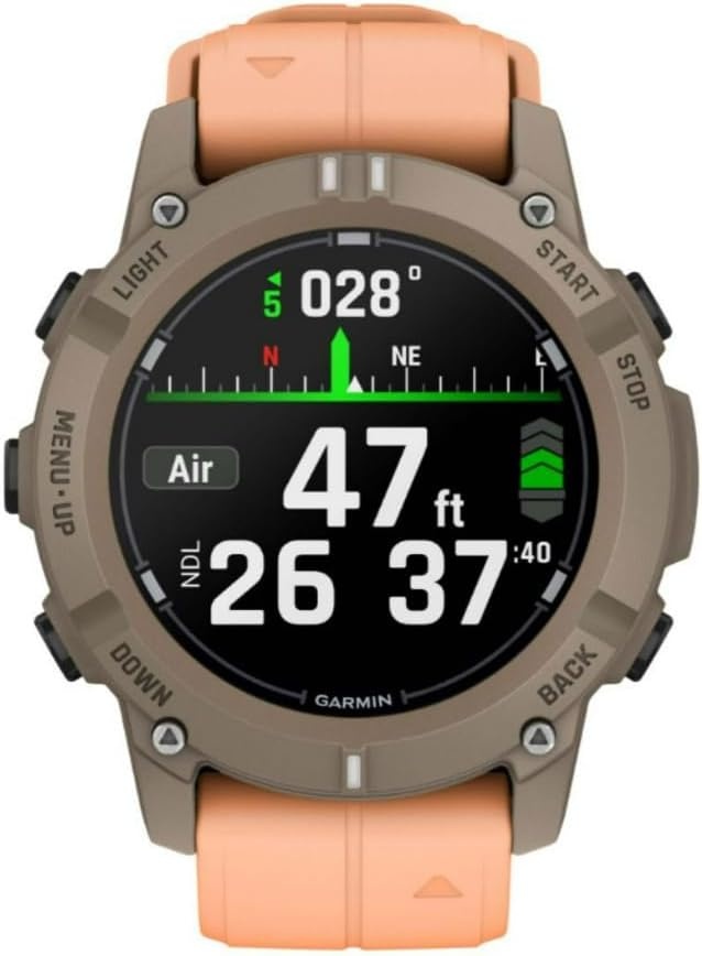 image:imageGarmin Descent G2 WatchStyle Dive Computer Bright AMOLED Display Multiple Dive Modes Health and Wellness Features Black with Black Band WatchStyle Dive Computer 7 Dive Modes Incl Technical and Apnea Up to 10 Days Battery 10 AtmPaloma