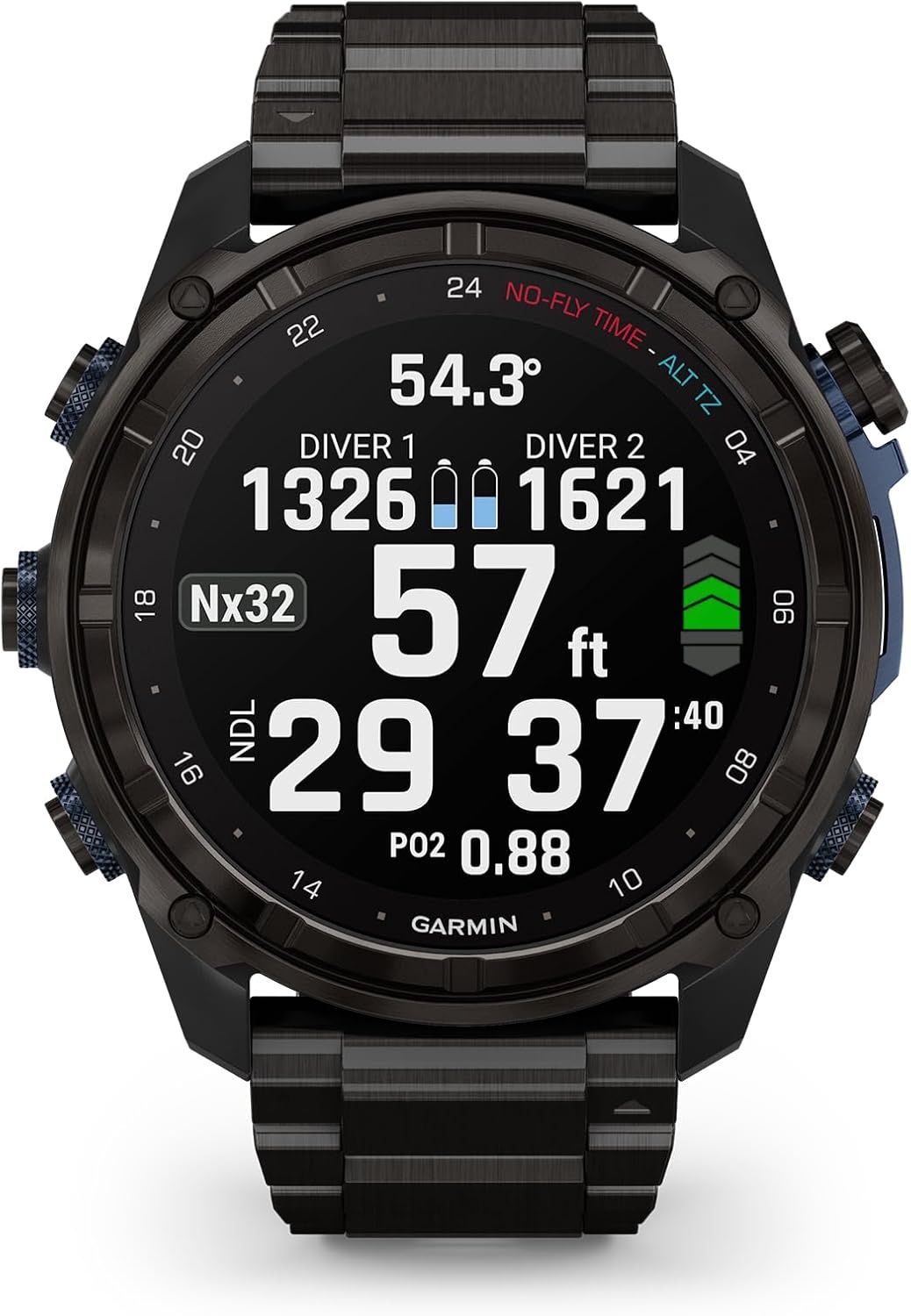 image:imageGarmin Descent Mk3i Dive Computer and Multisport GPS Smartwatch Air Integration French Gray 43mm Bronze Pvd Titanium Case 12 Amoled with Sapphire Lens 200m DiveRated Subwave Air IntegrationBlack Titanium
