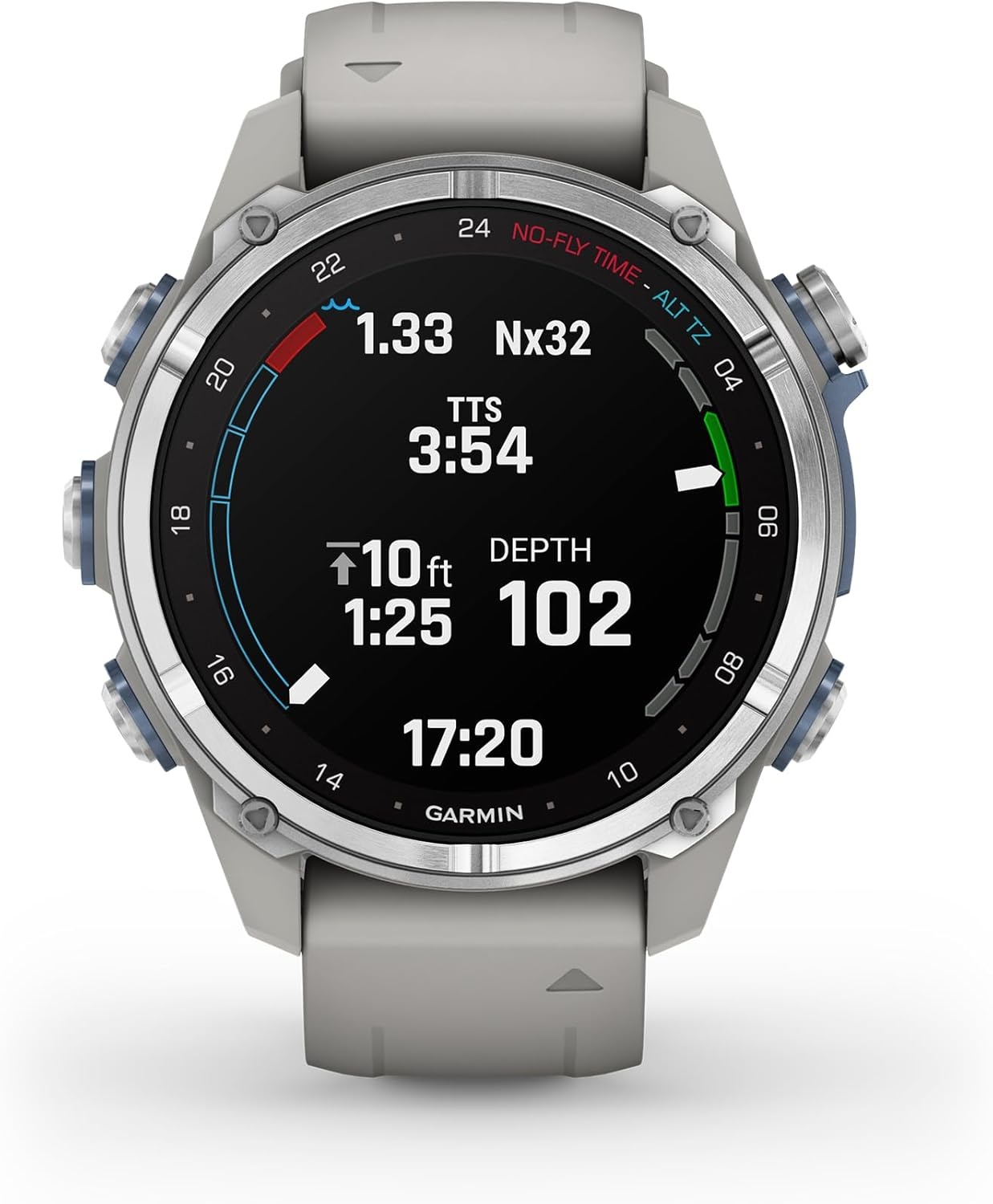 image:imageGarmin Descent Mk3i Dive Computer and Multisport GPS Smartwatch Air Integration French Gray 43mm Bronze Pvd Titanium Case 12 Amoled with Sapphire Lens 200m DiveRated Subwave Air IntegrationFog Gray