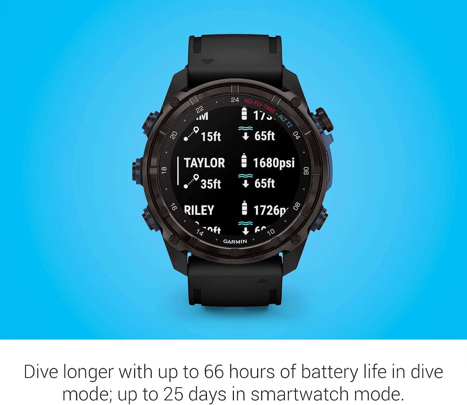 image:imageGarmin Descent Mk3i Dive Computer and Multisport GPS Smartwatch Air Integration French Gray 43mm Bronze Pvd Titanium Case 12 Amoled with Sapphire Lens 200m DiveRated Subwave Air IntegrationBlack