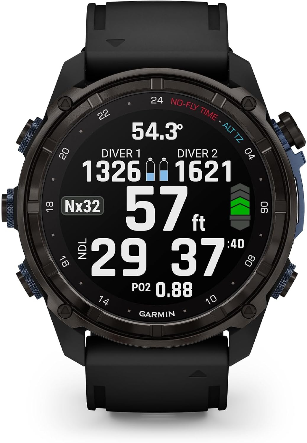 image:imageGarmin Descent Mk3i Dive Computer and Multisport GPS Smartwatch Air Integration French Gray 43mm Bronze Pvd Titanium Case 12 Amoled with Sapphire Lens 200m DiveRated Subwave Air IntegrationBlack