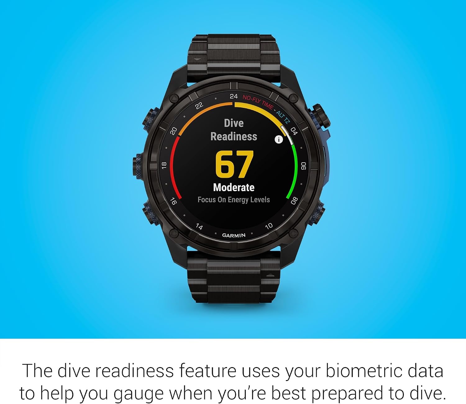 image:imageGarmin Descent Mk3i Dive Computer and Multisport GPS Smartwatch Air Integration French Gray 43mm Bronze Pvd Titanium Case 12 Amoled with Sapphire Lens 200m DiveRated Subwave Air IntegrationBlack Titanium