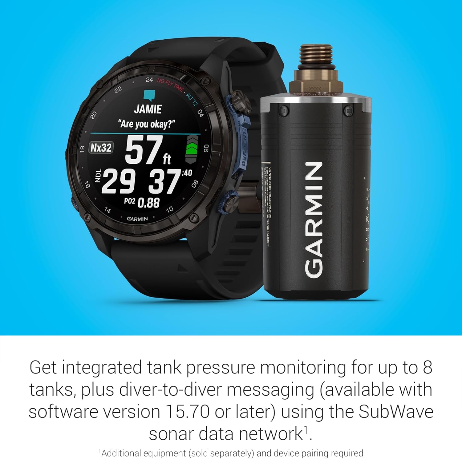 image:imageGarmin Descent T2 Transceiver with Subwave Wireless Communication