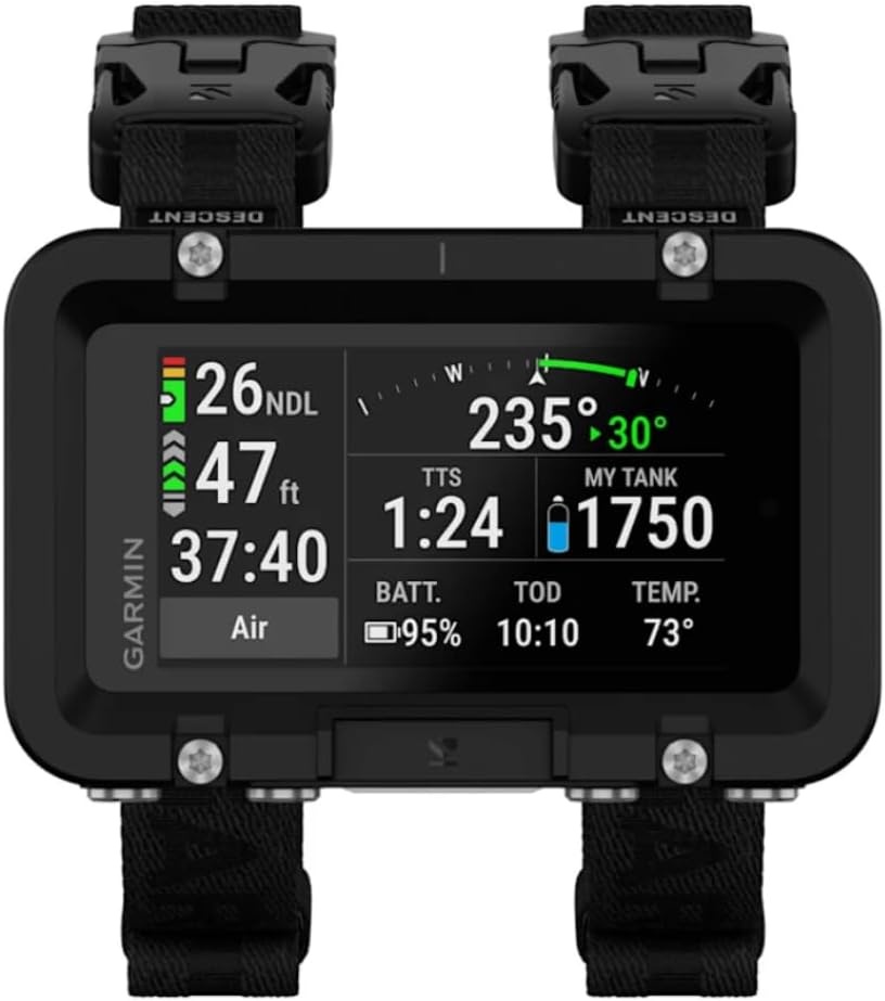 image:imageGarmin Descent X50i Premium Dive Computer 3 Touchscreen Display 20 ATM DiveRated with Leakproof Buttons 3 Color Touchscreen 20 Atm Dive Rating Sapphire Lens Leakproof Metal Buttons Builtin Backup Dive Light