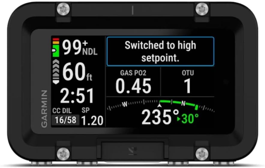 image:imageGarmin Descent X50i Premium Dive Computer 3 Touchscreen Display 20 ATM DiveRated with Leakproof Buttons 3 Color Touchscreen 20 Atm Dive Rating Sapphire Lens Leakproof Metal Buttons Builtin Backup Dive Light