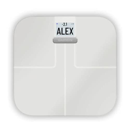 image:imageGarmin Index S2 Smart Scale with Wireless Connectivity Measure Body Fat Muscle Bone Mass Body Water and More Black 0100229402White