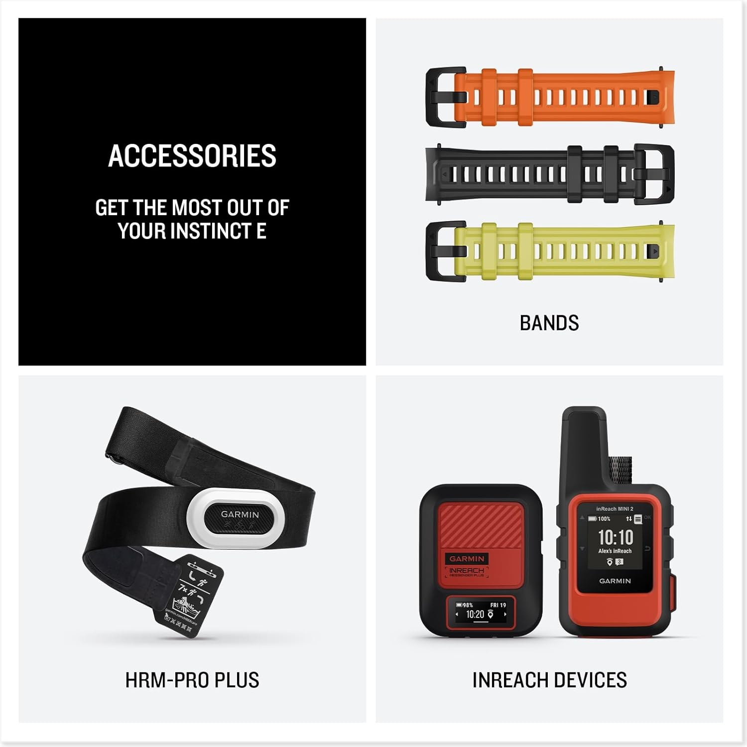image:imageGarmin Instinct 3 45mm AMOLED Display Rugged Outdoor GPS Smartwatch MetalReinforced Bezel Builtin Flashlight Up to 18 Days of Battery Life Black 45mm Amoled 12 Display MetalReinforced Bezel Builtin Flashlight Up to 18 Days Battery MultiBand GPS 10 AtmE Charcoal