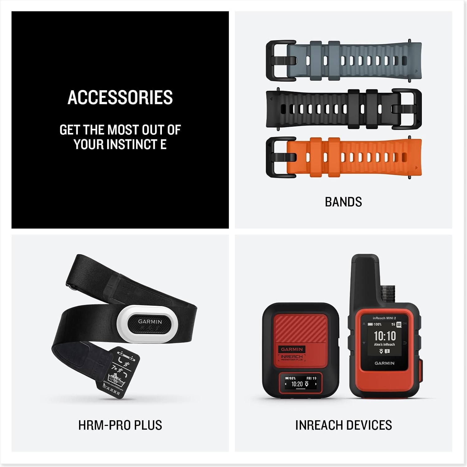 image:imageGarmin Instinct 3 45mm AMOLED Display Rugged Outdoor GPS Smartwatch MetalReinforced Bezel Builtin Flashlight Up to 18 Days of Battery Life Black 45mm Amoled 12 Display MetalReinforced Bezel Builtin Flashlight Up to 18 Days Battery MultiBand GPS 10 AtmElectric LimeTwilight