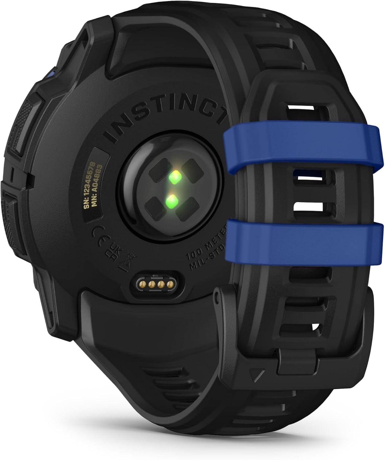 image:imageGarmin Instinct 3 45mm AMOLED Display Rugged Outdoor GPS Smartwatch MetalReinforced Bezel Builtin Flashlight Up to 18 Days of Battery Life Black 45mm Amoled 12 Display MetalReinforced Bezel Builtin Flashlight Up to 18 Days Battery MultiBand GPS 10 AtmBlack and Bolt Blue