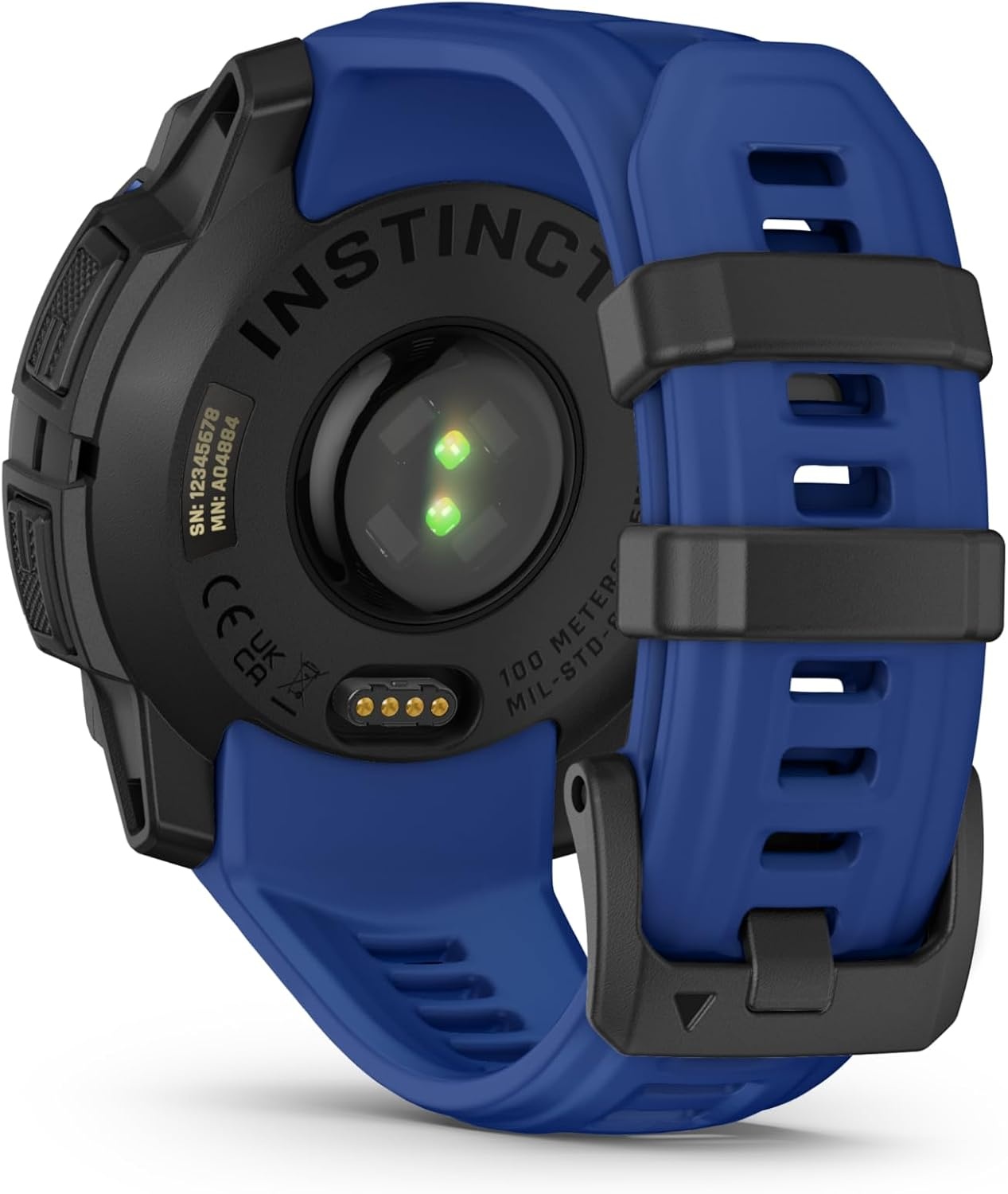 image:imageGarmin Instinct 3 45mm AMOLED Display Rugged Outdoor GPS Smartwatch MetalReinforced Bezel Builtin Flashlight Up to 18 Days of Battery Life Black 45mm Amoled 12 Display MetalReinforced Bezel Builtin Flashlight Up to 18 Days Battery MultiBand GPS 10 AtmBlack with Bolt Blue