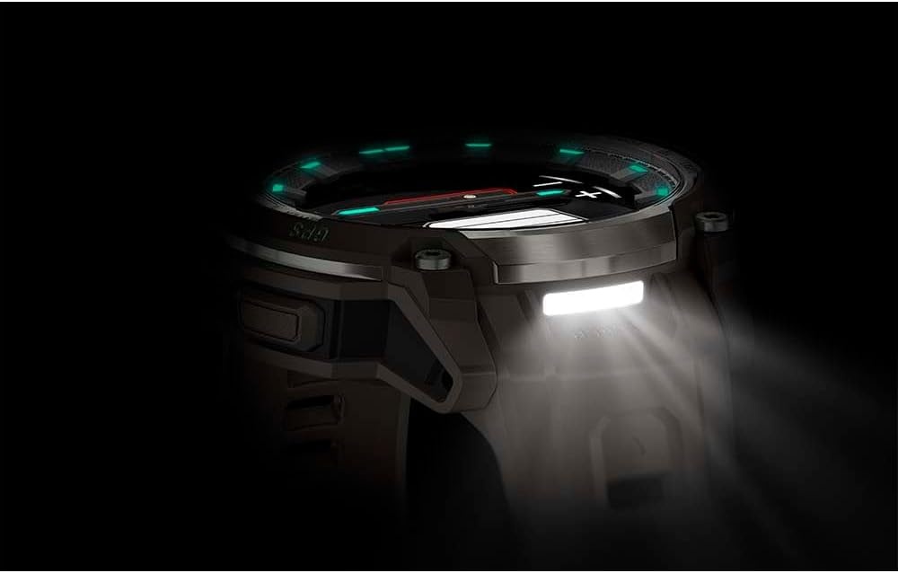 image:imageGarmin Instinct Crossover AMOLED Rugged Hybrid GPS Smartwatch with Analog Watch Hands and Bright AMOLED Display BronzeSunburst with Cocoa Silicone Band Analog Watch Hands 47mm Case Cocoa Silicone Band Up to 14 Days BatteryCharcoal