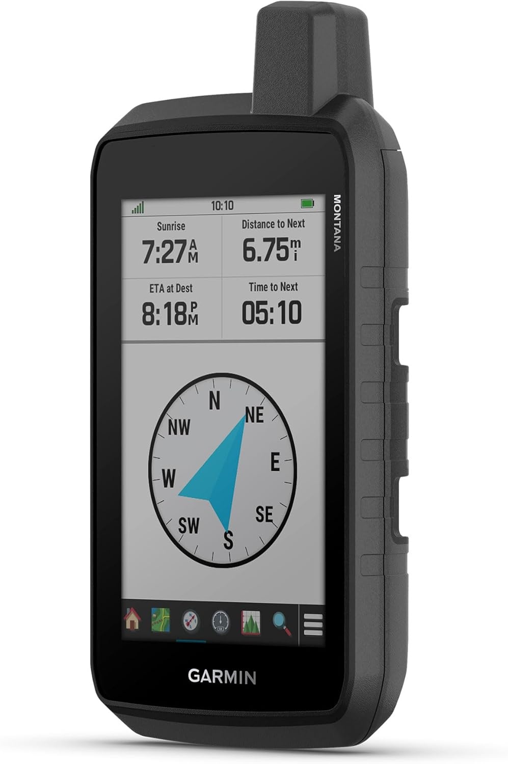 image:imageGarmin Montana 710i Rugged GPS Handheld Navigator with Builtin inReach Technology for SOS and 2way Texts in Remote Areas 5 Touchscreen Satellite Imagery and Maps for Routing on Roads or TrailsMontana 710
