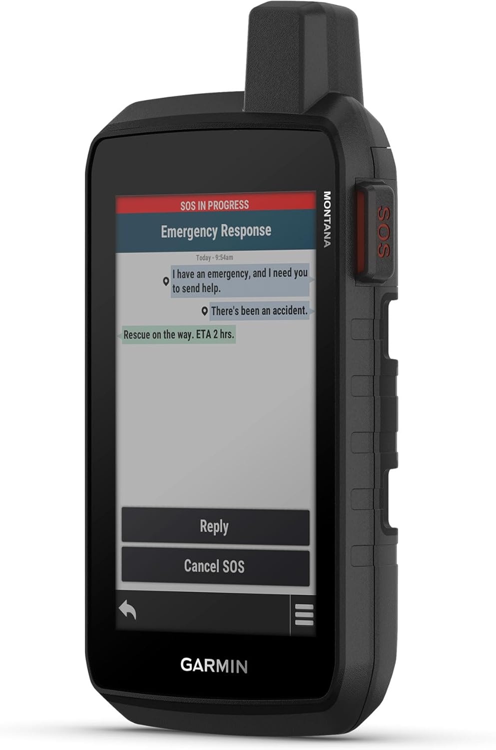 image:imageGarmin Montana 710i Rugged GPS Handheld Navigator with Builtin inReach Technology for SOS and 2way Texts in Remote Areas 5 Touchscreen Satellite Imagery and Maps for Routing on Roads or TrailsMontana 710i