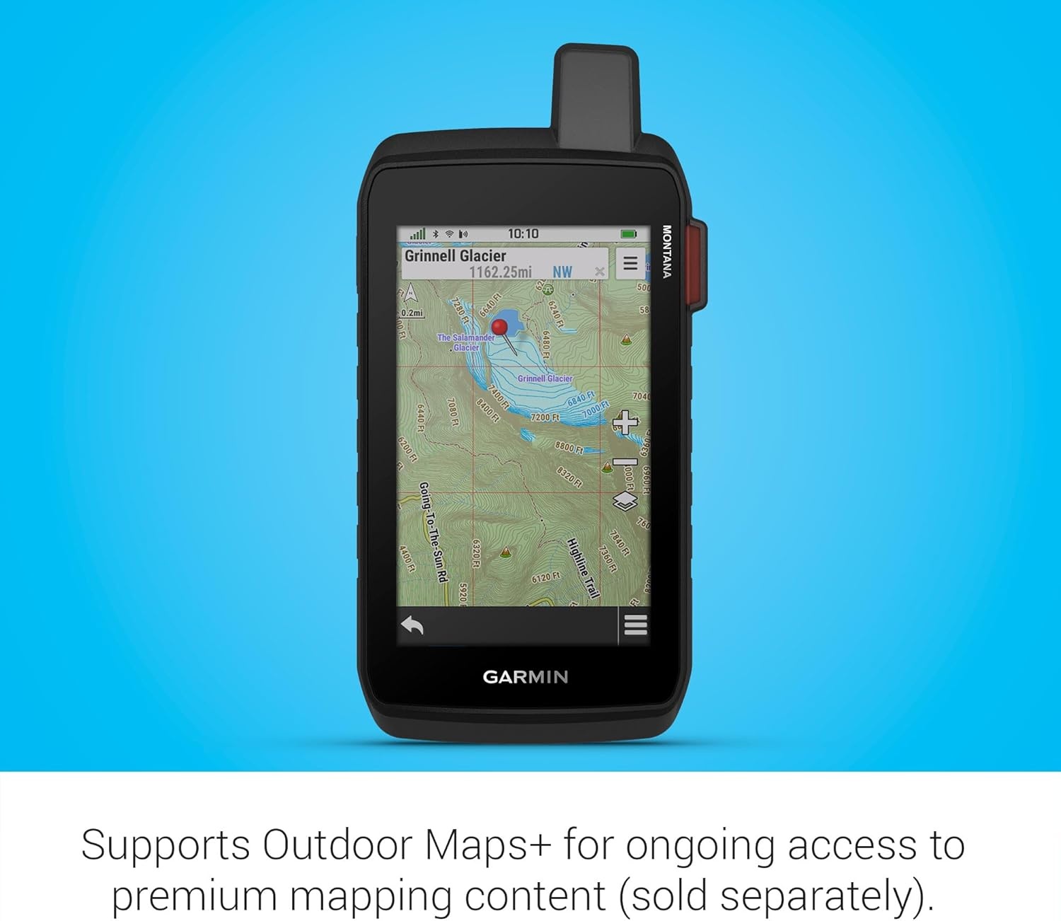 image:imageGarmin Montana 710i Rugged GPS Handheld Navigator with Builtin inReach Technology for SOS and 2way Texts in Remote Areas 5 Touchscreen Satellite Imagery and Maps for Routing on Roads or TrailsMontana 710i