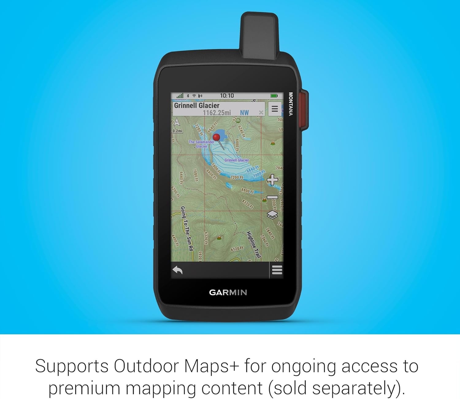 image:imageGarmin Montana 710i Rugged GPS Handheld Navigator with Builtin inReach Technology for SOS and 2way Texts in Remote Areas 5 Touchscreen Satellite Imagery and Maps for Routing on Roads or TrailsMontana 760i