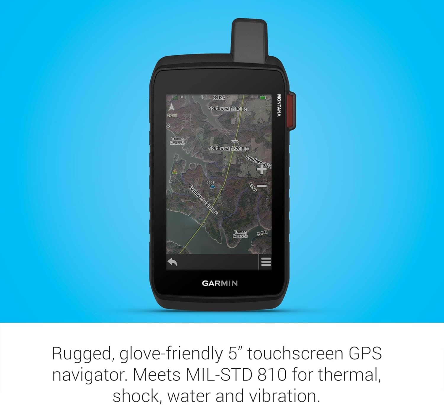 image:imageGarmin Montana 710i Rugged GPS Handheld Navigator with Builtin inReach Technology for SOS and 2way Texts in Remote Areas 5 Touchscreen Satellite Imagery and Maps for Routing on Roads or TrailsMontana 710i