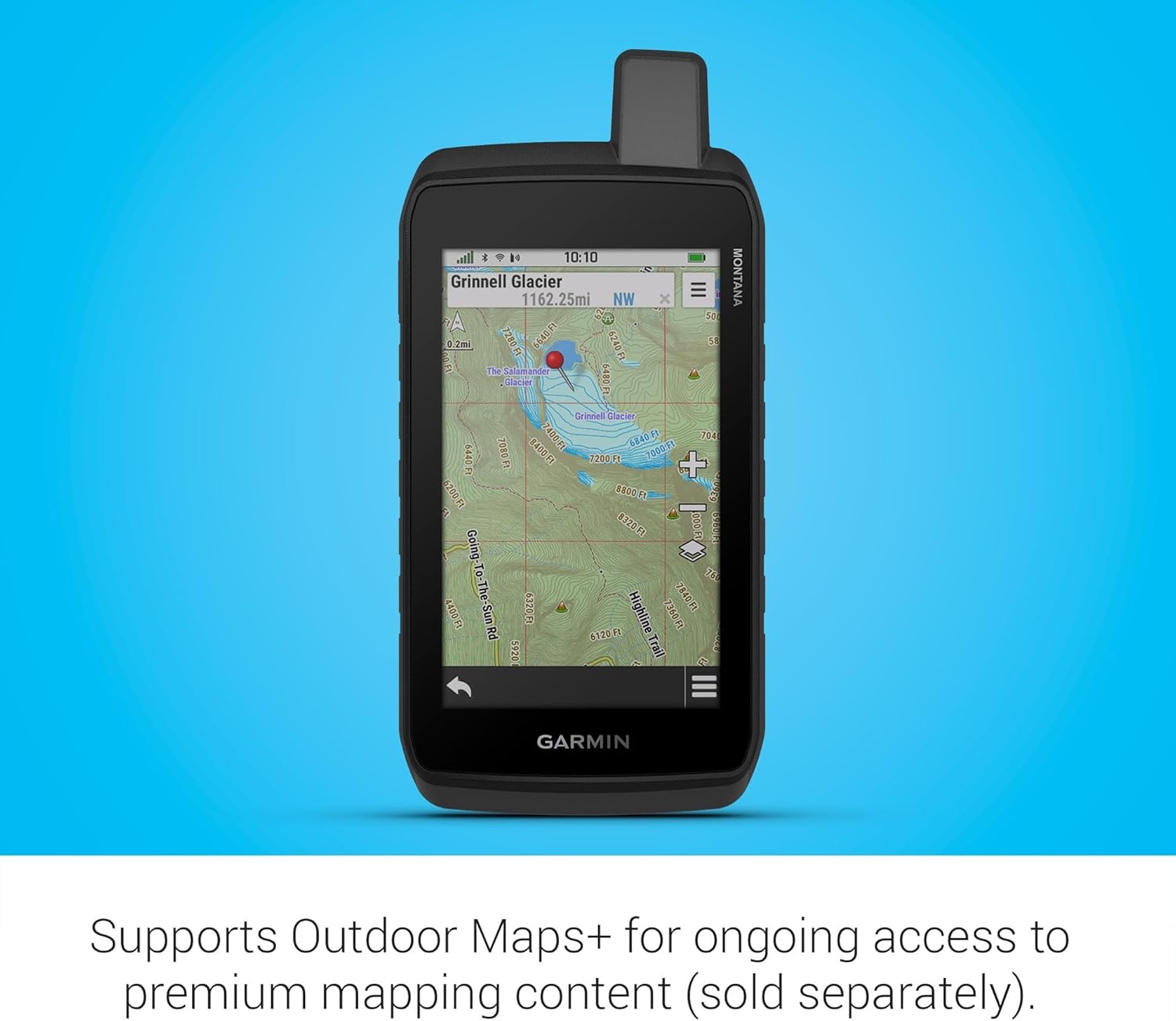image:imageGarmin Montana 710i Rugged GPS Handheld Navigator with Builtin inReach Technology for SOS and 2way Texts in Remote Areas 5 Touchscreen Satellite Imagery and Maps for Routing on Roads or TrailsMontana 710