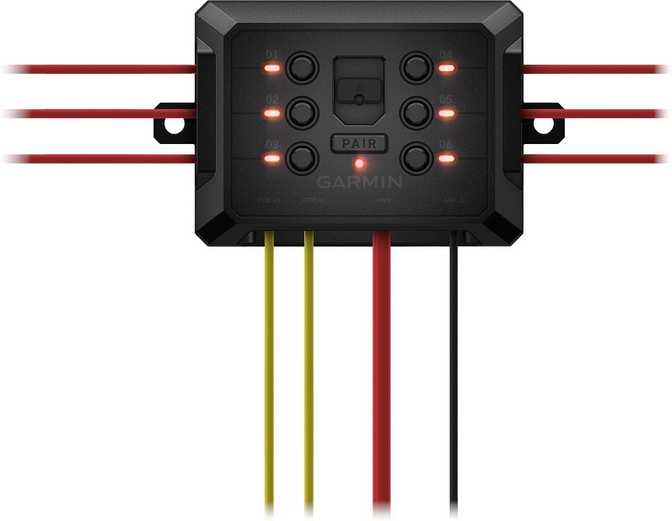 image:imageGarmin PowerSwitch 6 Gang Compact Digital Switch Box Requires Compatible Garmin Navigator or Smartphone Switch Panel for Car SUV UTV ATV Caravan Boat Marine6 Gang Switch Box