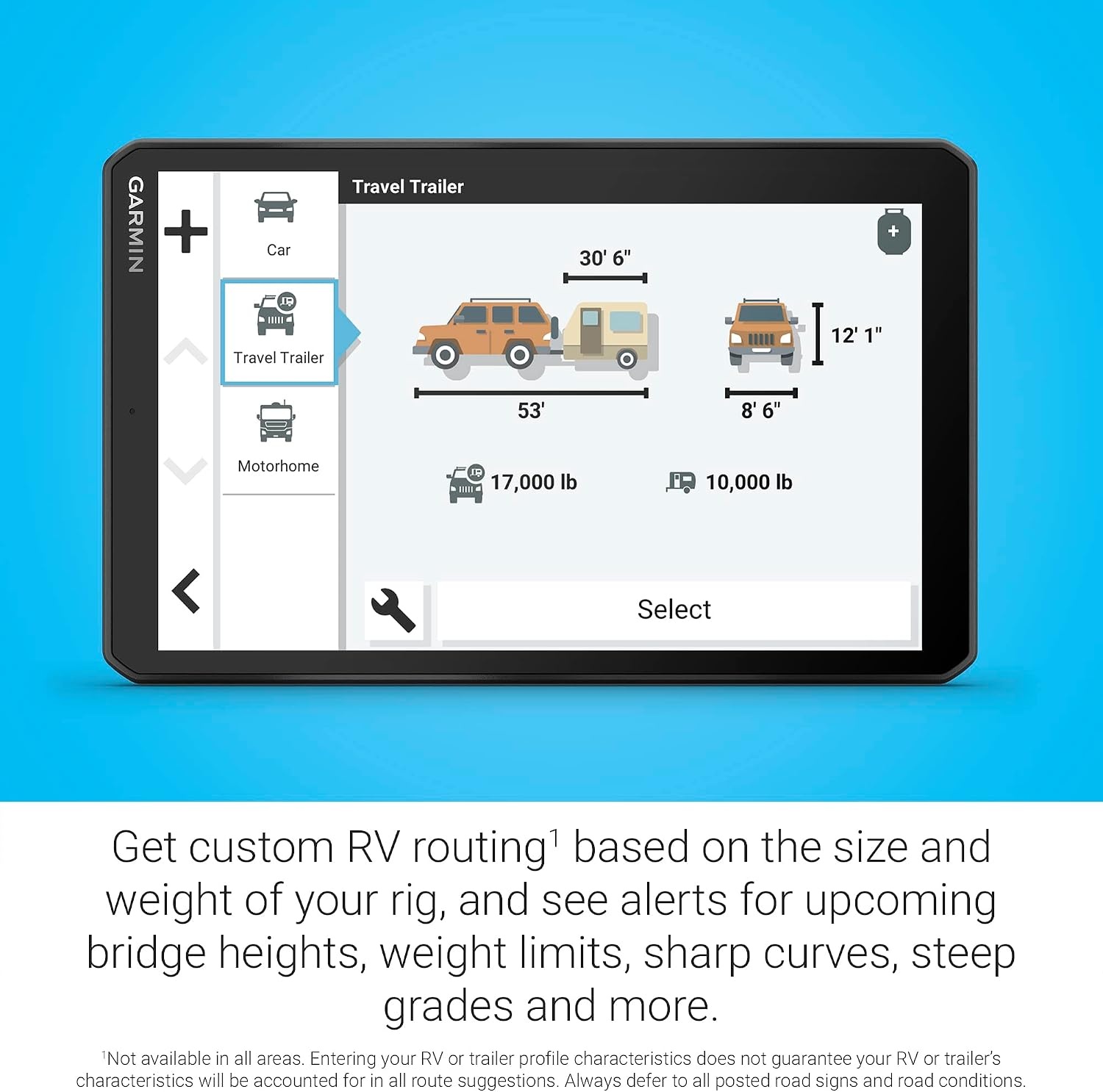 image:imageGarmin RV 795 Large EasytoRead 7 GPS RV Navigator Custom Routing HighResolution Birdseye Satellite Imagery Directory of Parks and Services Access Live Traffic and Weather 7 Touchscreen Custom Rv Routing Birdseye Imagery Preloaded Campgrounds Live Traffic and Weather8 without Dash Cam