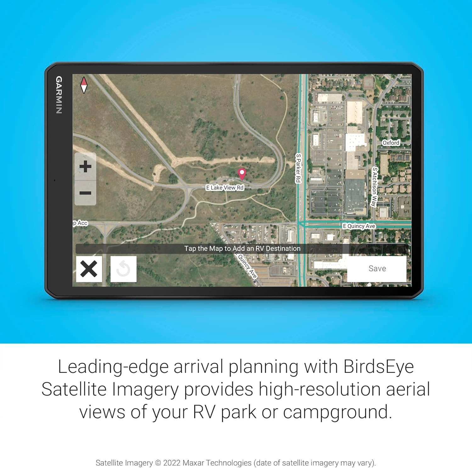 image:imageGarmin RV 795 Large EasytoRead 7 GPS RV Navigator Custom Routing HighResolution Birdseye Satellite Imagery Directory of Parks and Services Access Live Traffic and Weather 7 Touchscreen Custom Rv Routing Birdseye Imagery Preloaded Campgrounds Live Traffic and Weather10 without Dash Cam