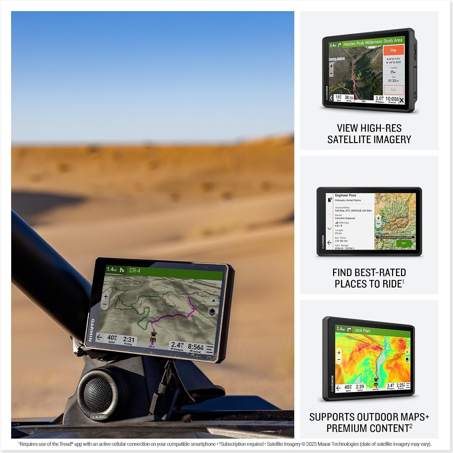 image:imageGarmin Tread 2 SxS Edition Rugged 8inch Powersport Navigator for Thrilling OffRoad Rides