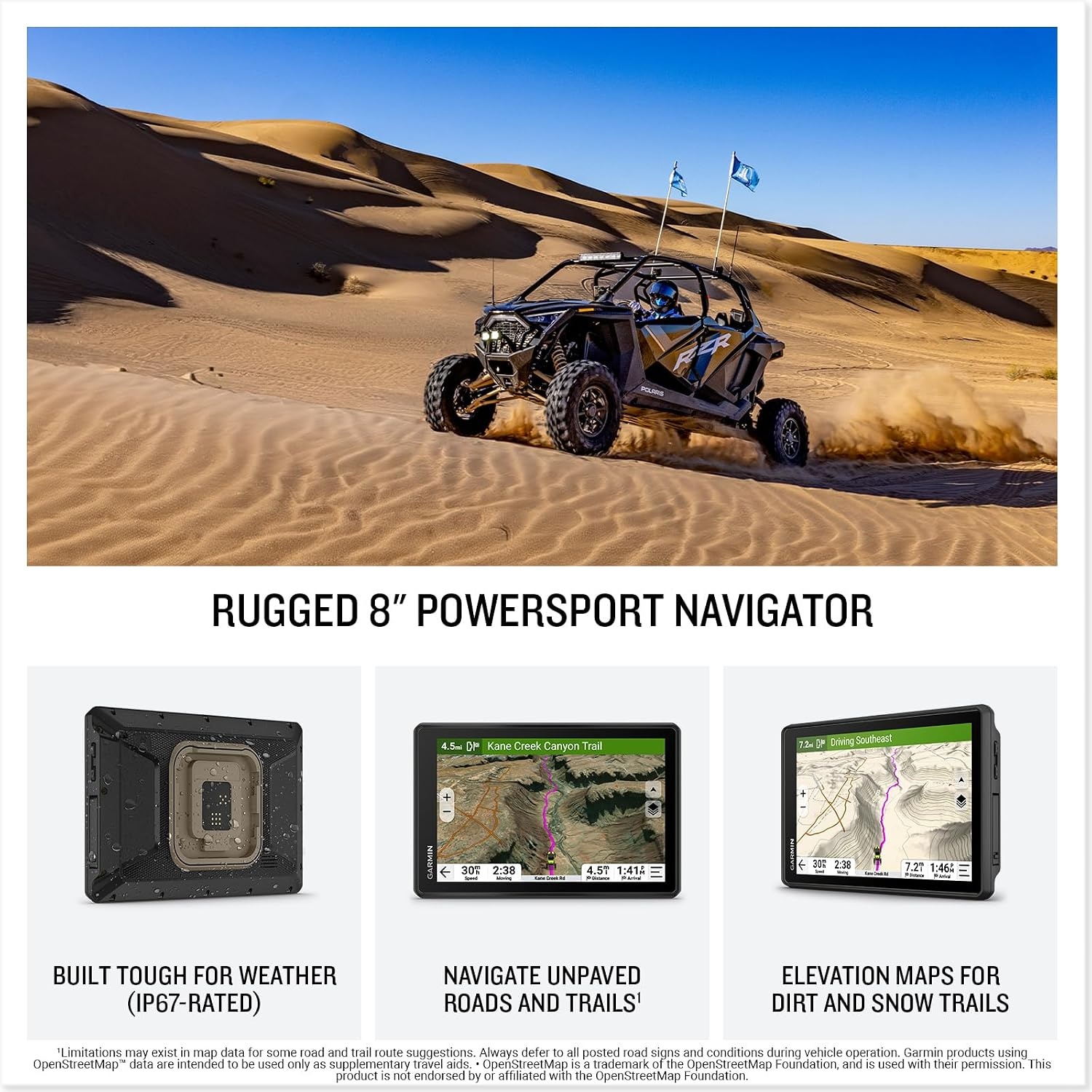 image:imageGarmin Tread 2 SxS Edition Rugged 8inch Powersport Navigator for Thrilling OffRoad Rides
