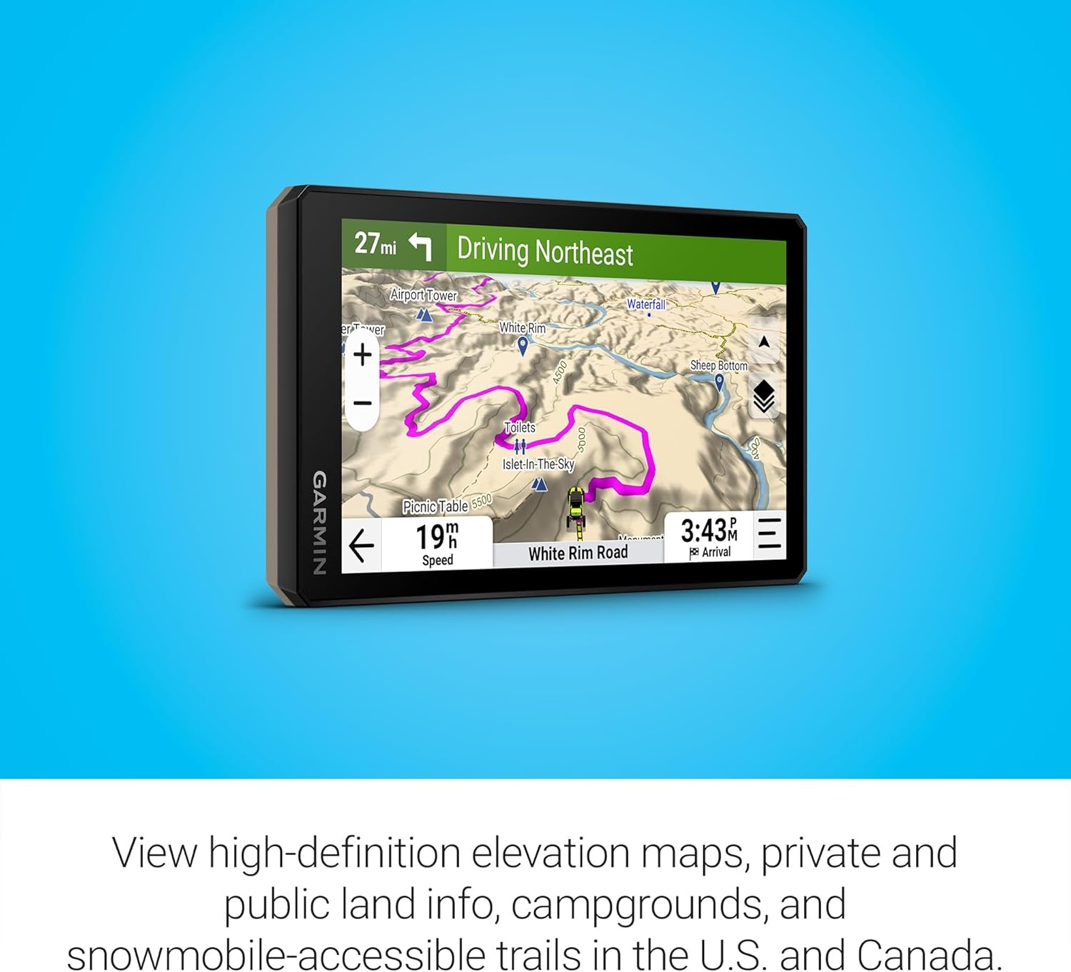 image:imageGarmin Tread 2 Powersport Navigator 6 GloveFriendly Display Built for Extreme Weather Preloaded Mapping Snowmobile Trails for US and Canada