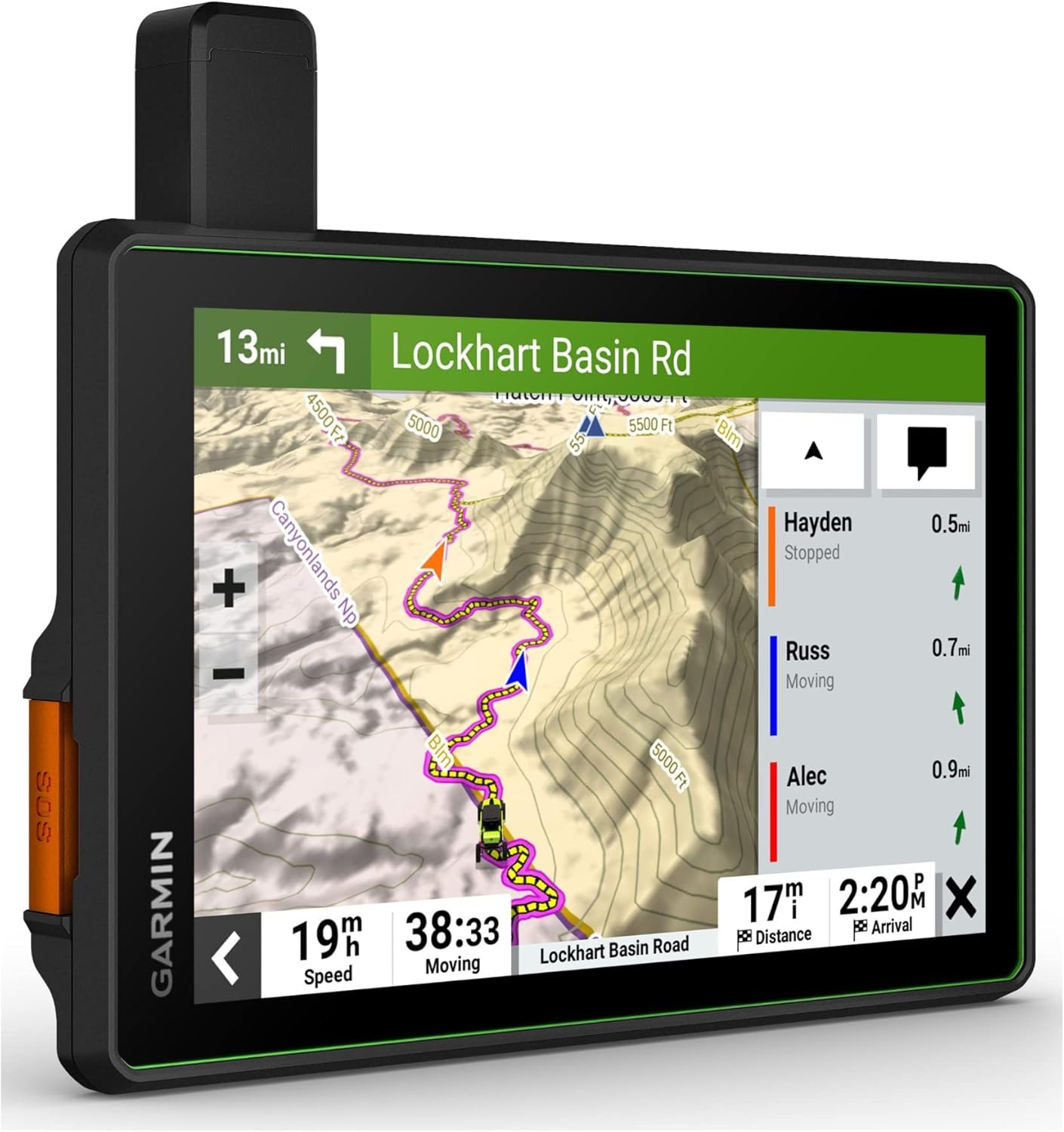 image:imageGarmin Tread XL Baja Race Edition Rugged ultrabright 10 OffRoad Race Navigator highPerformance GPS for Trophy Trucks Team Tracking with Builtin inReach Satellite CommunicationTread SxS