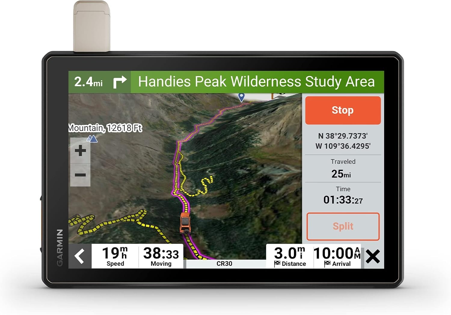 image:imageGarmin Tread XL Baja Race Edition Rugged ultrabright 10 OffRoad Race Navigator highPerformance GPS for Trophy Trucks Team Tracking with Builtin inReach Satellite CommunicationTread XL Overland