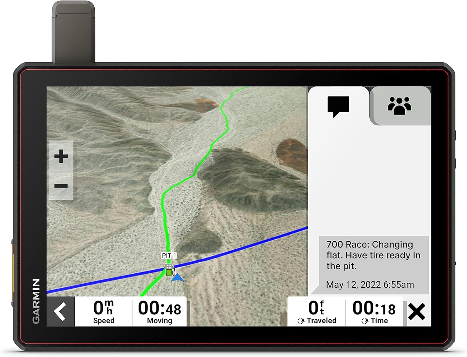 image:imageGarmin Tread XL Baja Race Edition Rugged ultrabright 10 OffRoad Race Navigator highPerformance GPS for Trophy Trucks Team Tracking with Builtin inReach Satellite CommunicationTread XL Baja Chase
