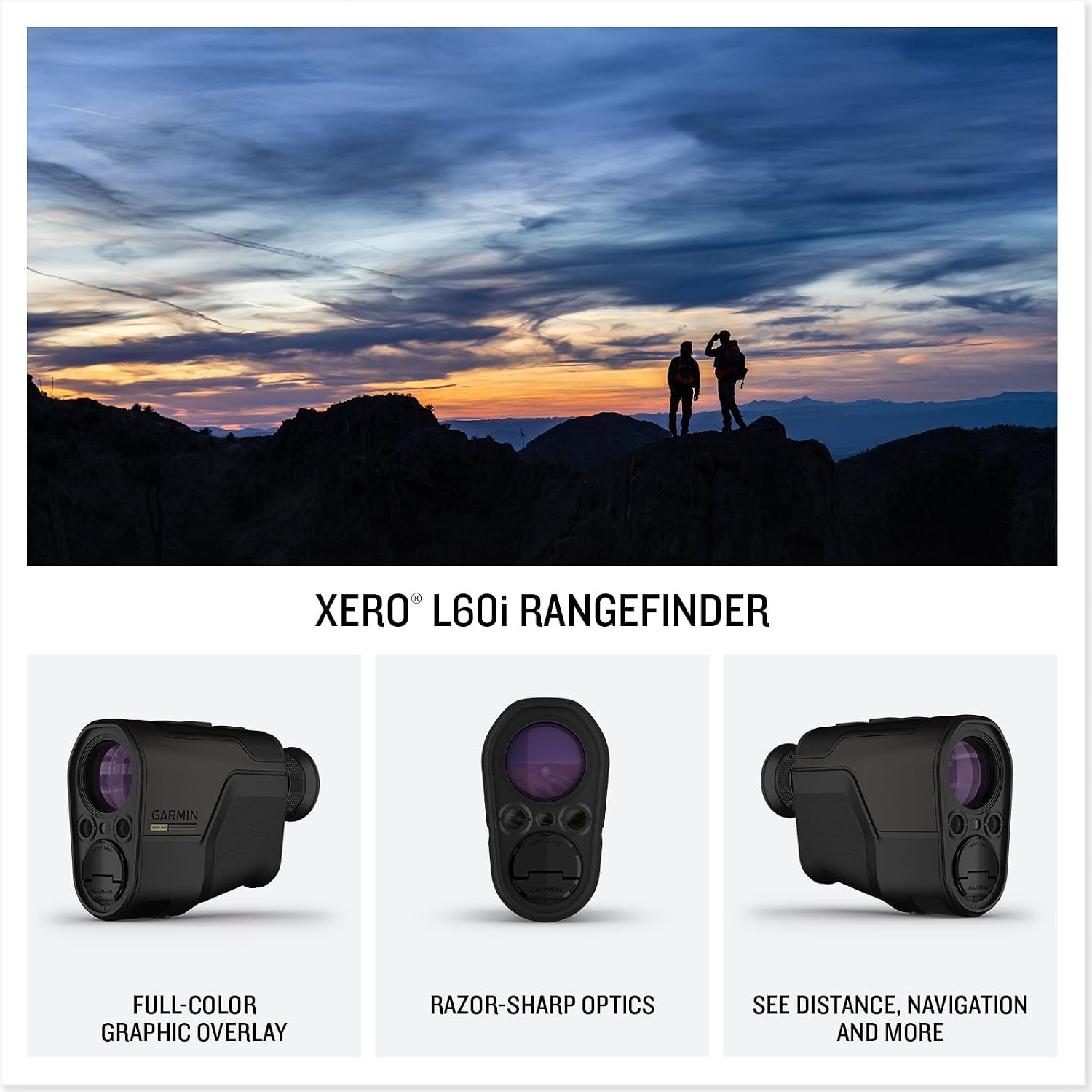 image:imageGarmin Xero L60i Rangefinder Premium Rangefinder HighResolution FullColor Graphic Overlay Displays Distance Mapping Navigation and More