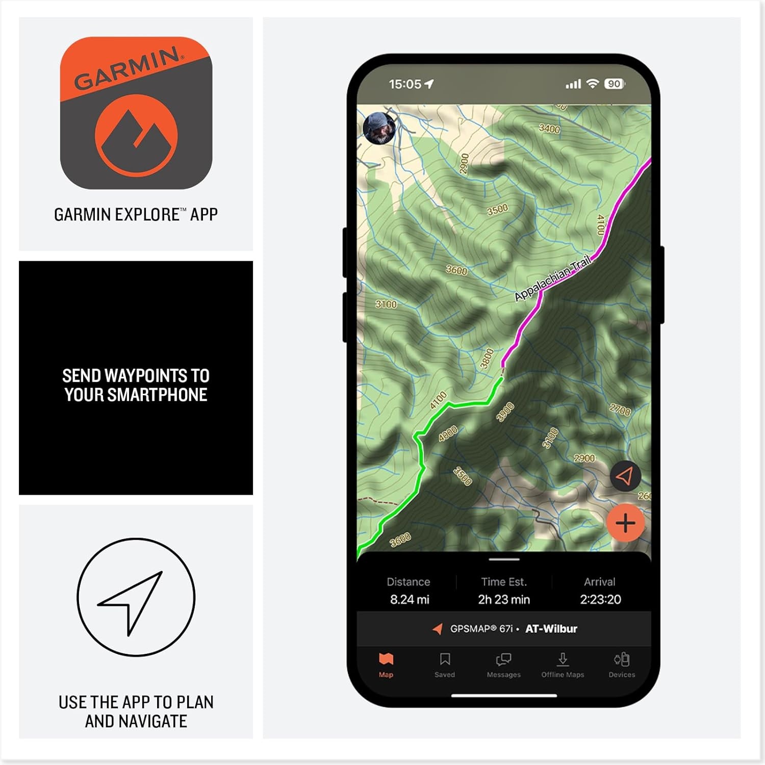 image:imageGarmin Xero L60i Rangefinder Premium Rangefinder HighResolution FullColor Graphic Overlay Displays Distance Mapping Navigation and More