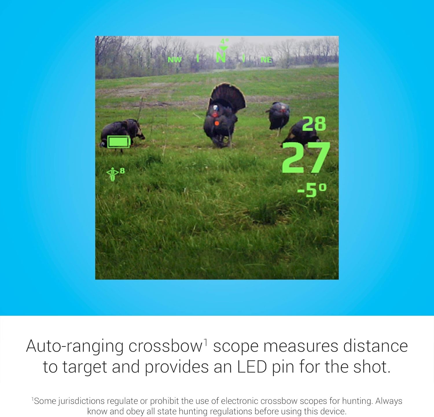 image:imageGarmin Xero X1i Crossbow Scope Autoranging Crossbow Scope 35X Magnification and Precise Illuminated Aim Points 0100221200