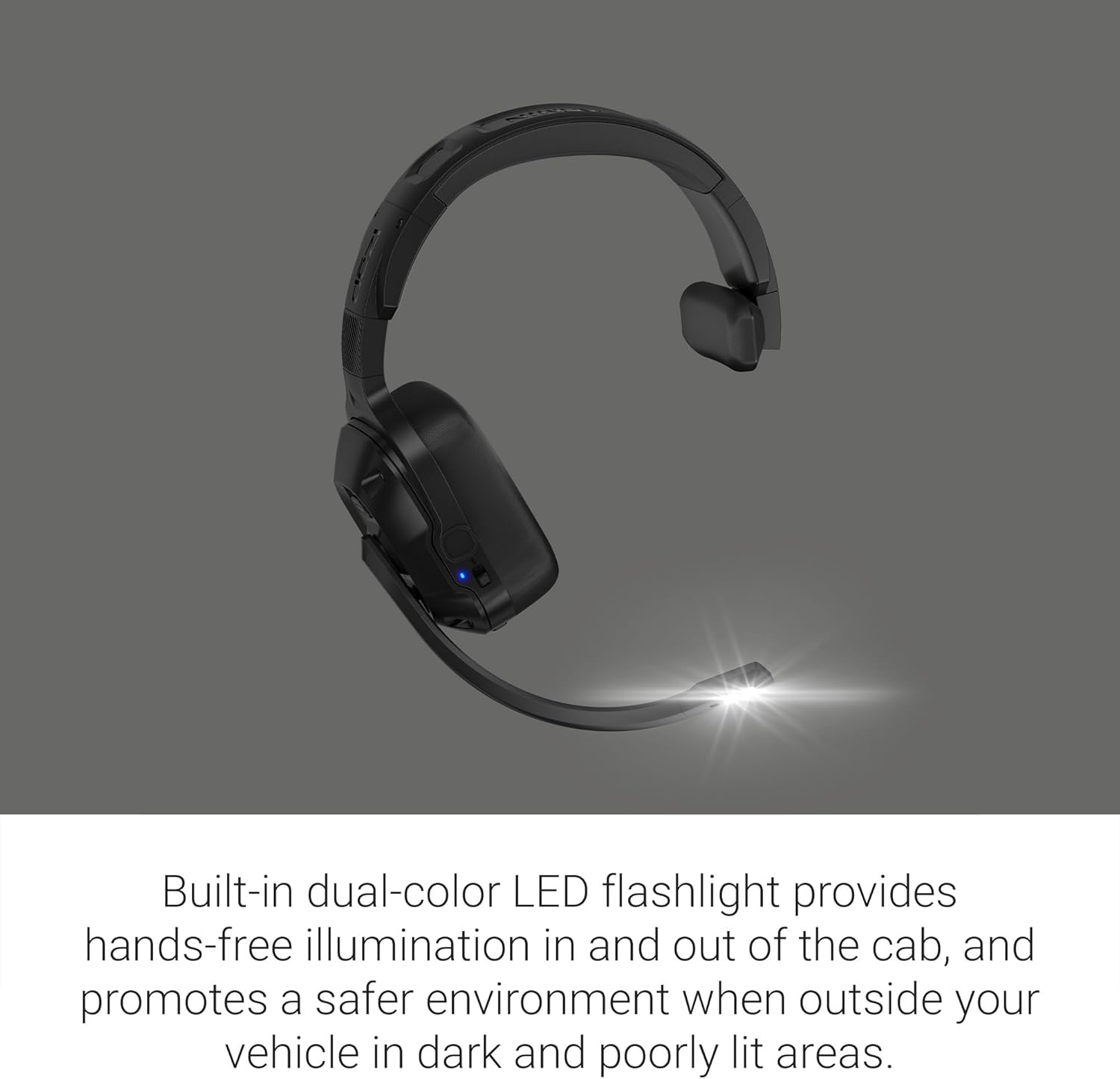 image:imageGarmin dzl Headset 110 Premium Trucking Headset Active Noise Cancellation Long Battery Life 60 Hours of Talk Time Builtin LED Flashlight Up to 60 Hr Talk and 35 Hr Media Builtin LED Flashlight USBC ChargingSingleEar
