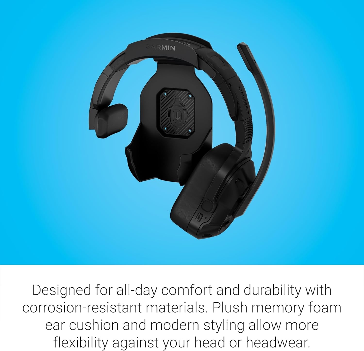 image:imageGarmin dzl Headset 110 Premium Trucking Headset Active Noise Cancellation Long Battery Life 60 Hours of Talk Time Builtin LED Flashlight Up to 60 Hr Talk and 35 Hr Media Builtin LED Flashlight USBC ChargingSingleEar