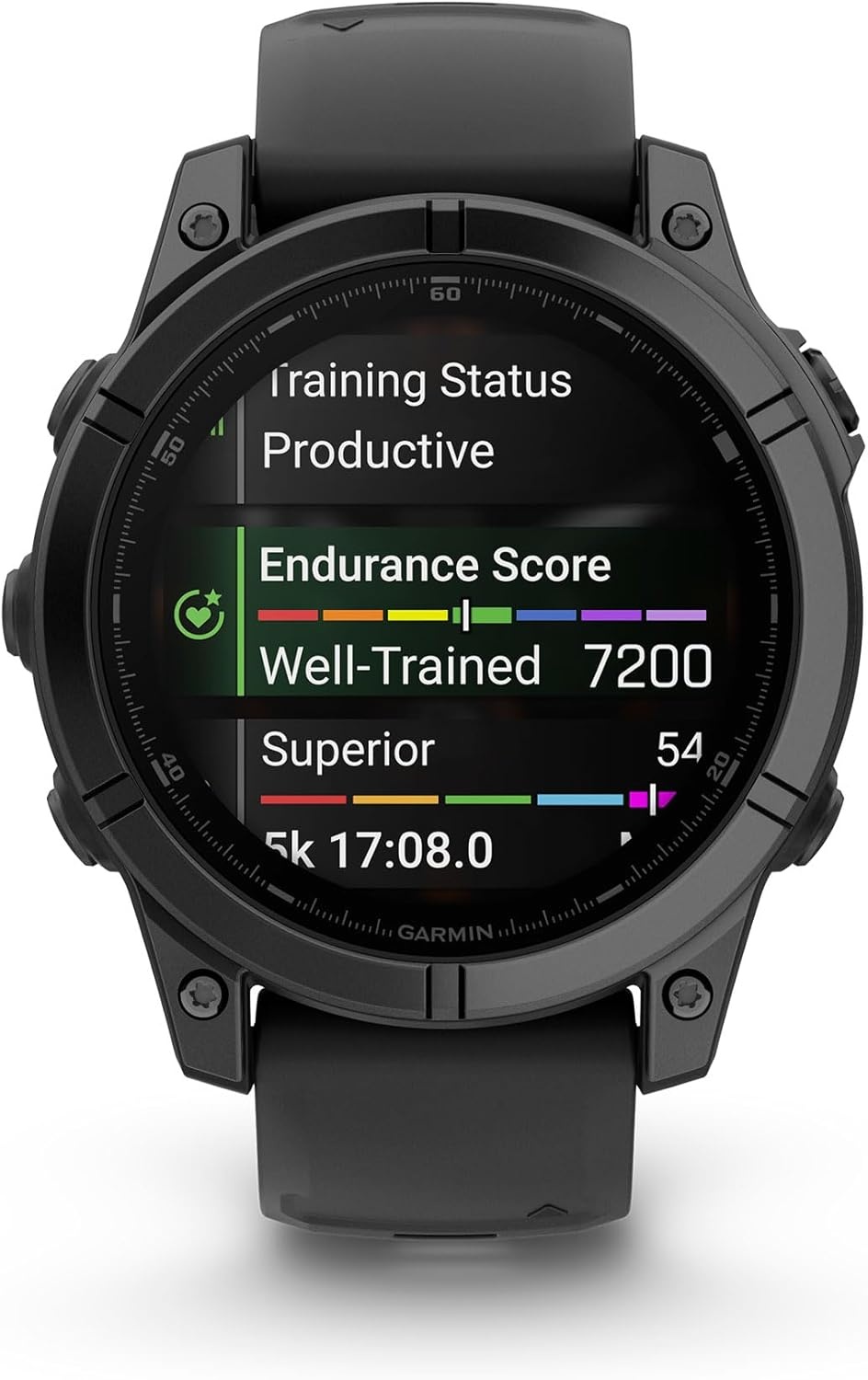 image:imageGarmin fnix 8 51 mm SolarSapphire Premium Multisport GPS Smartwatch ConnectLongLasting Battery Life DiveRatedBuiltin LED FlashlightCarbon Gray DLC Titanium with Pebble Gray Band Carbon Gray Dlc Ti Bezel Black and Pebble Gray Band LED Flashlight 100m Water Up to 48Day BatterySlate Gray Steel with Black Band