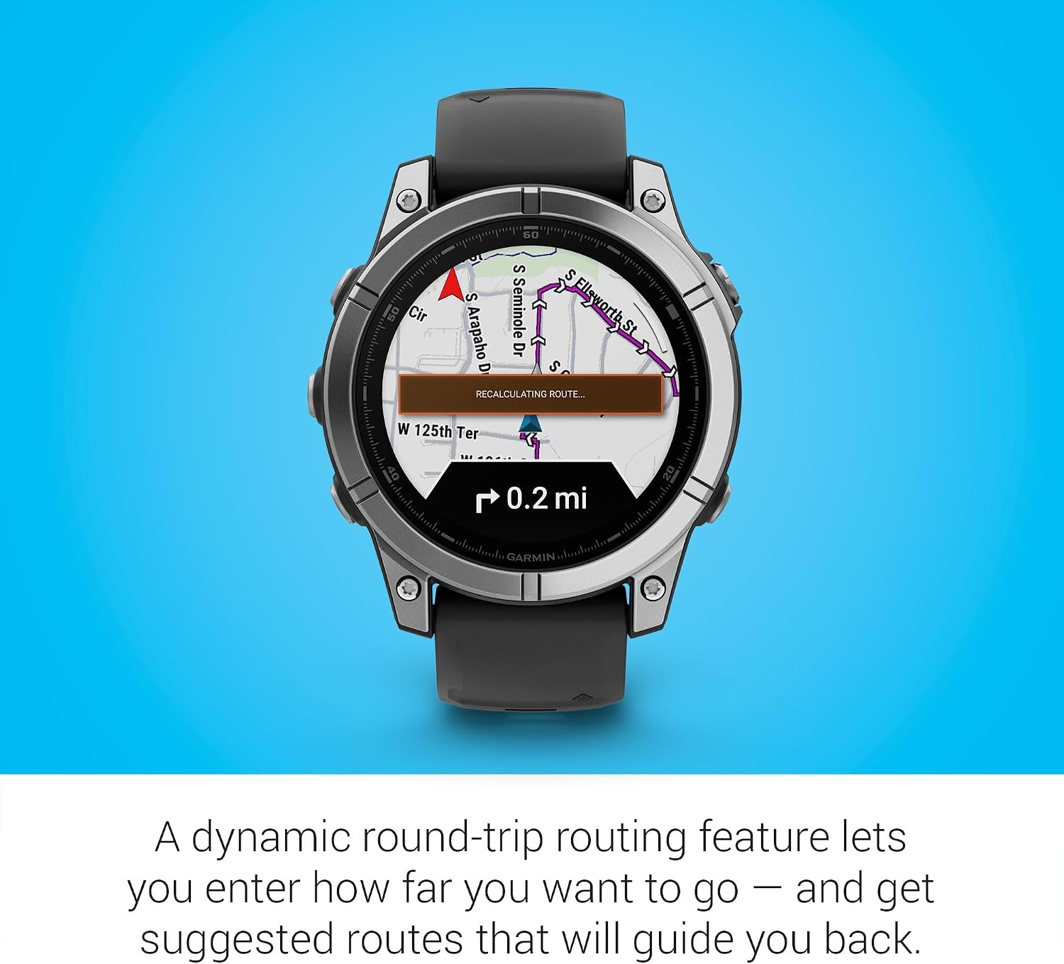 image:imageGarmin fnix 8 51 mm SolarSapphire Premium Multisport GPS Smartwatch ConnectLongLasting Battery Life DiveRatedBuiltin LED FlashlightCarbon Gray DLC Titanium with Pebble Gray Band Carbon Gray Dlc Ti Bezel Black and Pebble Gray Band LED Flashlight 100m Water Up to 48Day BatteryStainless Steel with Black Band