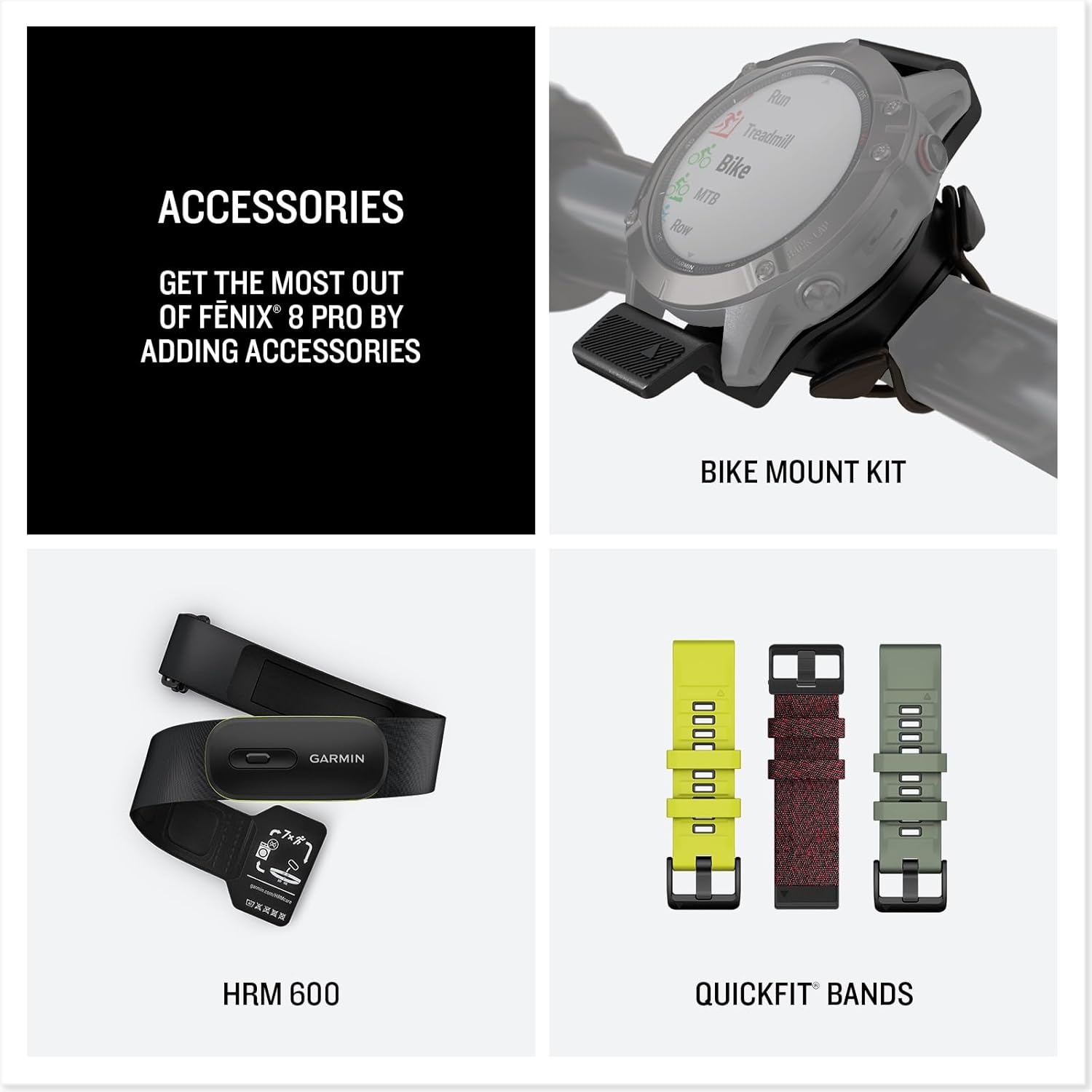 image:imageGarmin fnix 8 Pro 47mm AMOLED Display Premium Connected Multisport GPS Smartwatch inReach Technology Sapphire Titanium with GraphiteBlack Silicone Band Sapphire Crystal Titanium Bezel Graphite and Black Silicone Band Inreach Up to 15 DaysGraphiteBlack