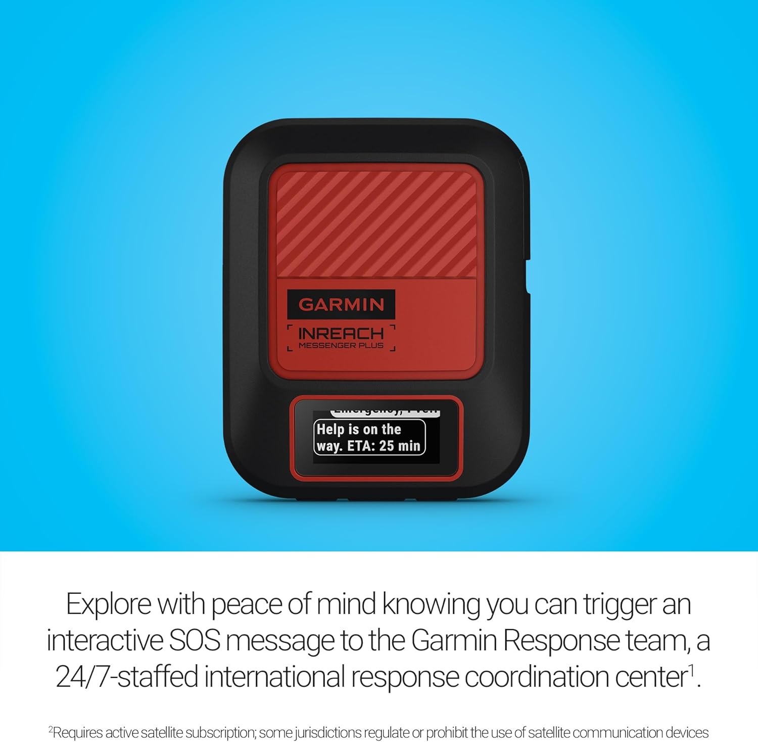 image:imageGarmin inReach Messenger Plus SOS Satellite Communicator with Photo Text amp Voice Messaging Without Cell Service Long Battery Life Durable TemperatureResistant WaterResistant IPX7 Design TwoWay Global Satellite Messaging 600 Characters 247 Sos to Garmin Response Center MilSpec Build IPX7 Water RatingPhoto and Voice Messaging