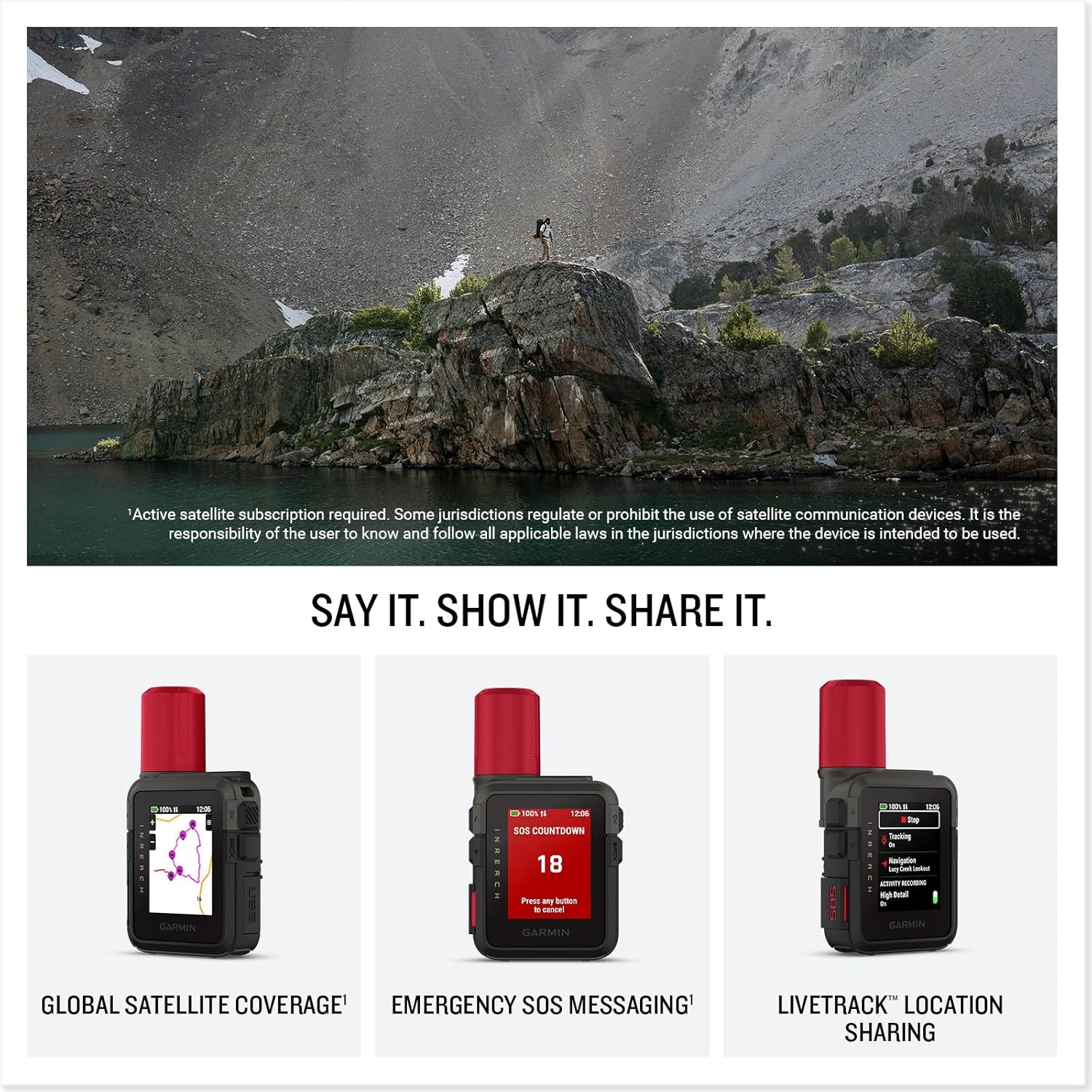 image:imageGarmin inReach Mini 3 Plus Rugged Global Satellite Communicator with Touchscreen Texting Photo amp Voice Messaging Emergency SOS Messages amp Battery Up to 350 Hours with 10min inReach Tracking Rugged Satellite Communicator with Color 19 Touchscreen TwoWay Text 600 Chars Photo and Voice Messaging USBC ChargingPhoto and Voice Messaging