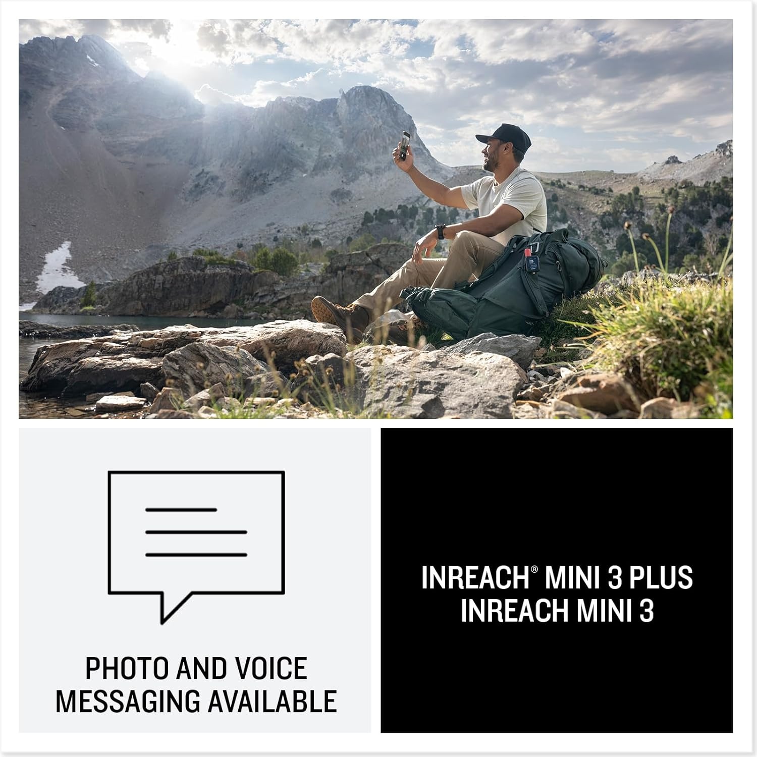 image:imageGarmin inReach Mini 3 Plus Rugged Global Satellite Communicator with Touchscreen Texting Photo amp Voice Messaging Emergency SOS Messages amp Battery Up to 350 Hours with 10min inReach Tracking Rugged Satellite Communicator with Color 19 Touchscreen TwoWay Text 600 Chars Photo and Voice Messaging USBC ChargingPhoto and Voice Messaging