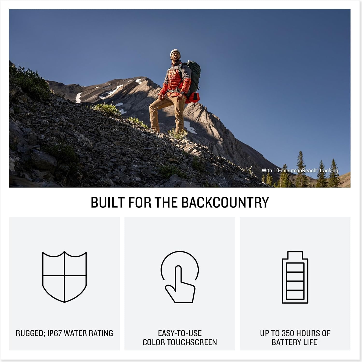 image:imageGarmin inReach Mini 3 Plus Rugged Global Satellite Communicator with Touchscreen Texting Photo amp Voice Messaging Emergency SOS Messages amp Battery Up to 350 Hours with 10min inReach Tracking Rugged Satellite Communicator with Color 19 Touchscreen TwoWay Text 600 Chars Photo and Voice Messaging USBC ChargingPhoto and Voice Messaging