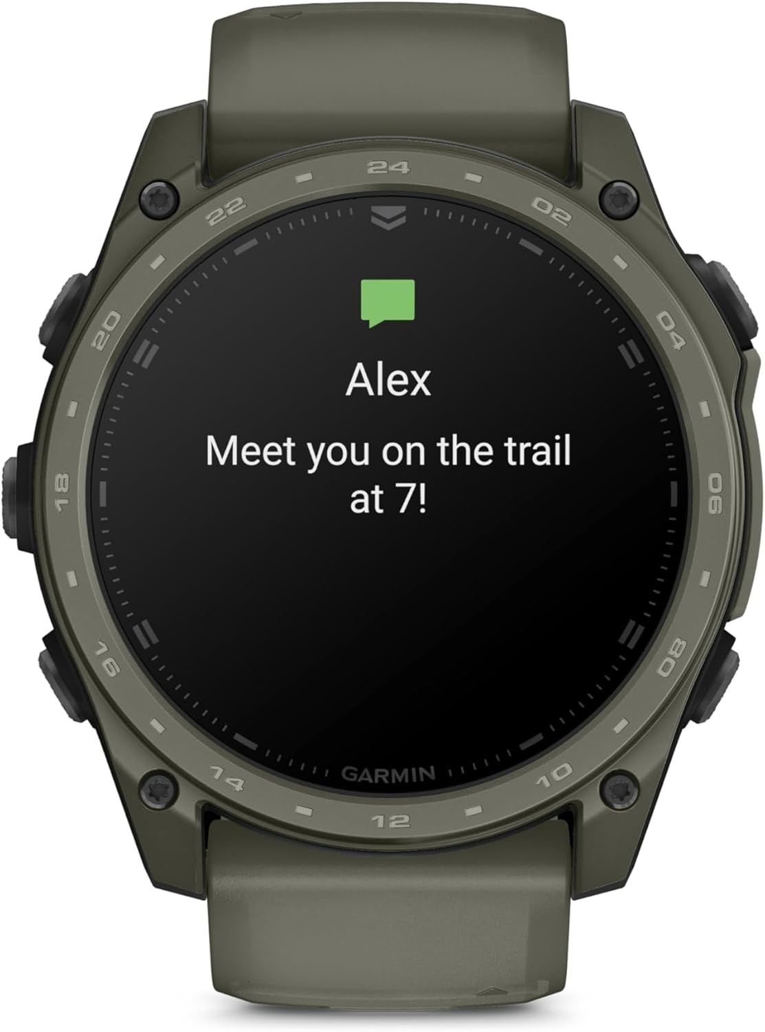 image:imageGarmin tactix 8 51mm Solar Charged Display Premium Tactical GPS Smartwatch Includes Applied Ballistics Ultralight Solver 14Inch Solar Amoled Ti Bezel and Power Sapphire Applied Ballistics Ultralight Solver MultiBand GPSAMOLED CERAKOTE Olive Drab