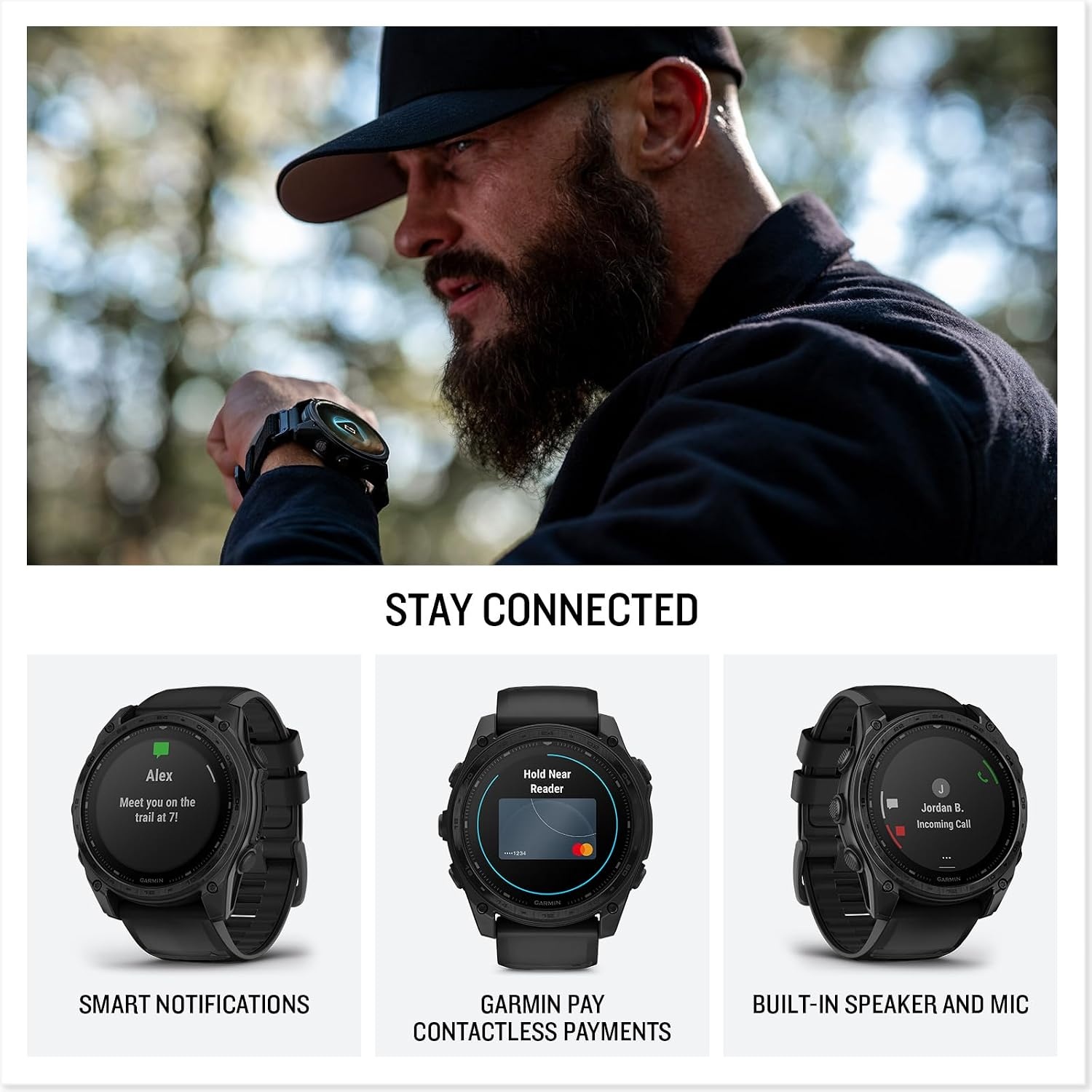 image:imageGarmin tactix 8 51mm Solar Charged Display Premium Tactical GPS Smartwatch Includes Applied Ballistics Ultralight Solver 14Inch Solar Amoled Ti Bezel and Power Sapphire Applied Ballistics Ultralight Solver MultiBand GPSSOLAR Black