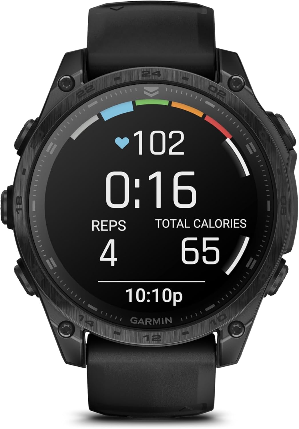 image:imageGarmin tactix 8 51mm Solar Charged Display Premium Tactical GPS Smartwatch Includes Applied Ballistics Ultralight Solver 14Inch Solar Amoled Ti Bezel and Power Sapphire Applied Ballistics Ultralight Solver MultiBand GPSAMOLED Black