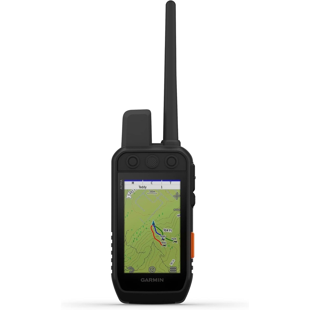 image:imageGarmin Alpha 300i Handheld Advanced Tracking and Training Handheld with inReach Technology Inreach TwoWay Messaging and Sos Up to 55 Hr Battery Vhf Range Up to 9 Mi Pairs Up to 250 CollarsAlpha 300i